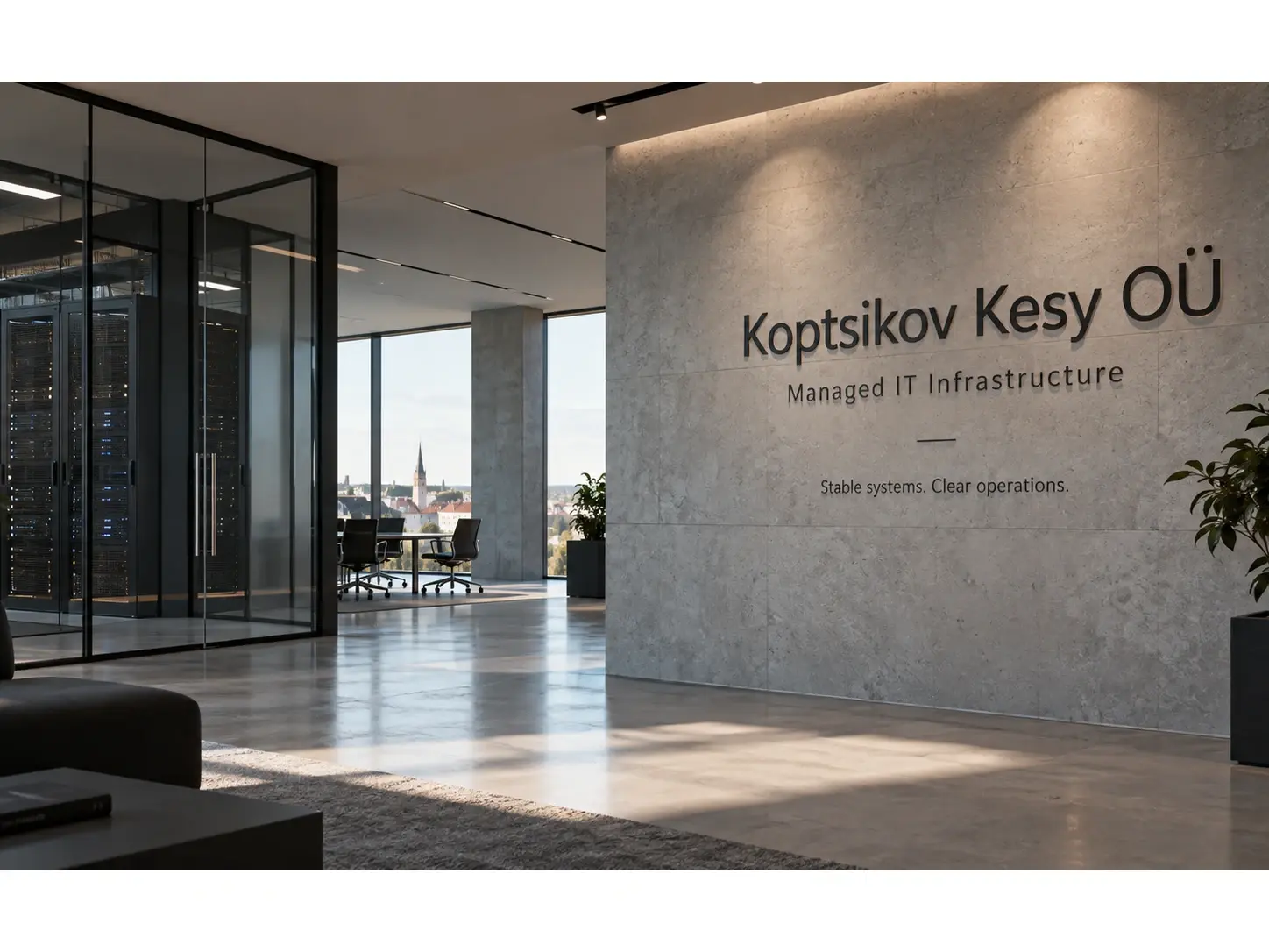 Koptsikov Kesy OÜ managed IT infrastructure interior